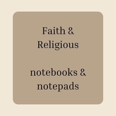 Faith &amp; Religious Notebooks &amp; Notepads