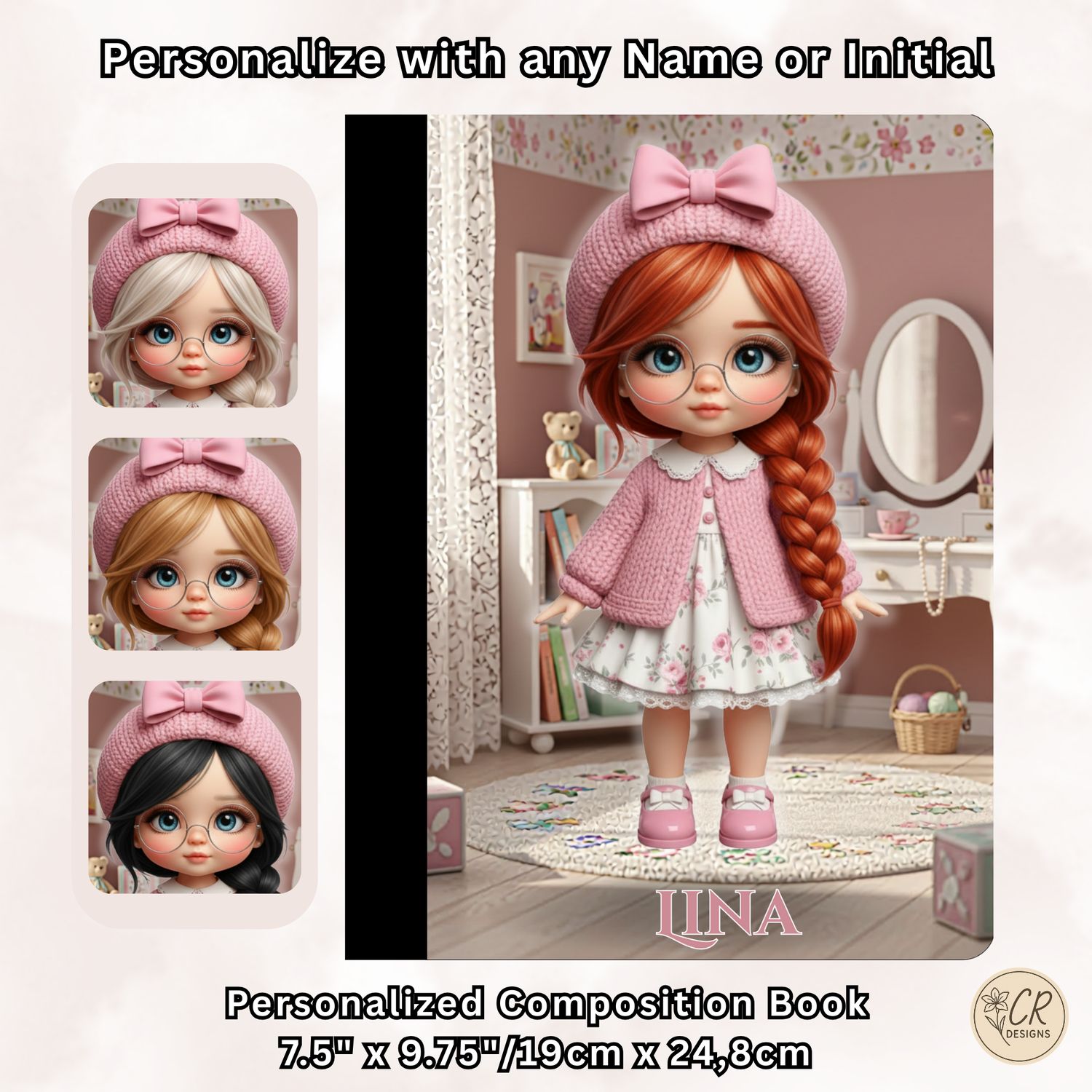 Rose Bush Composition Notebook