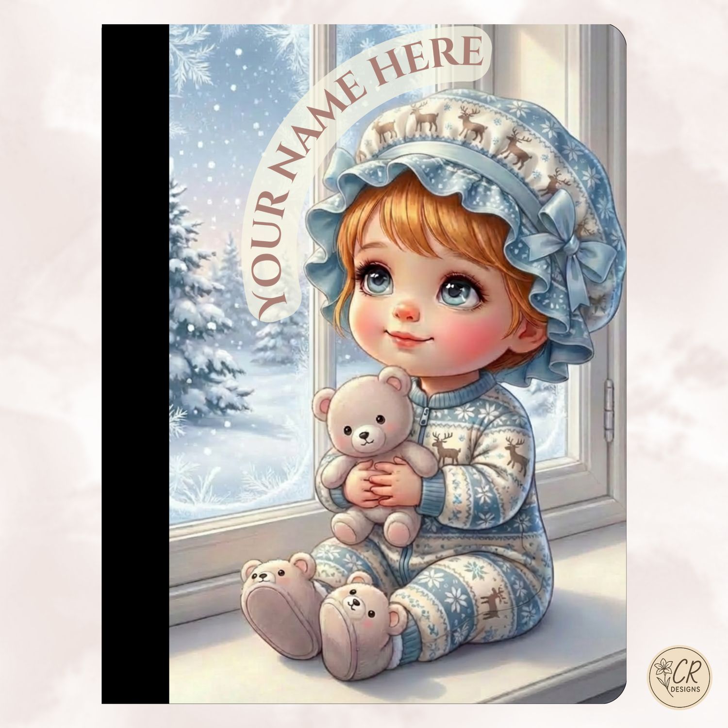 Snowflake Snuggle Baby Composition Notebook