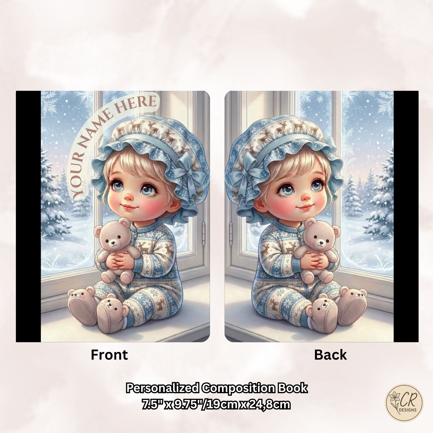 Snowflake Snuggle Baby Composition Notebook