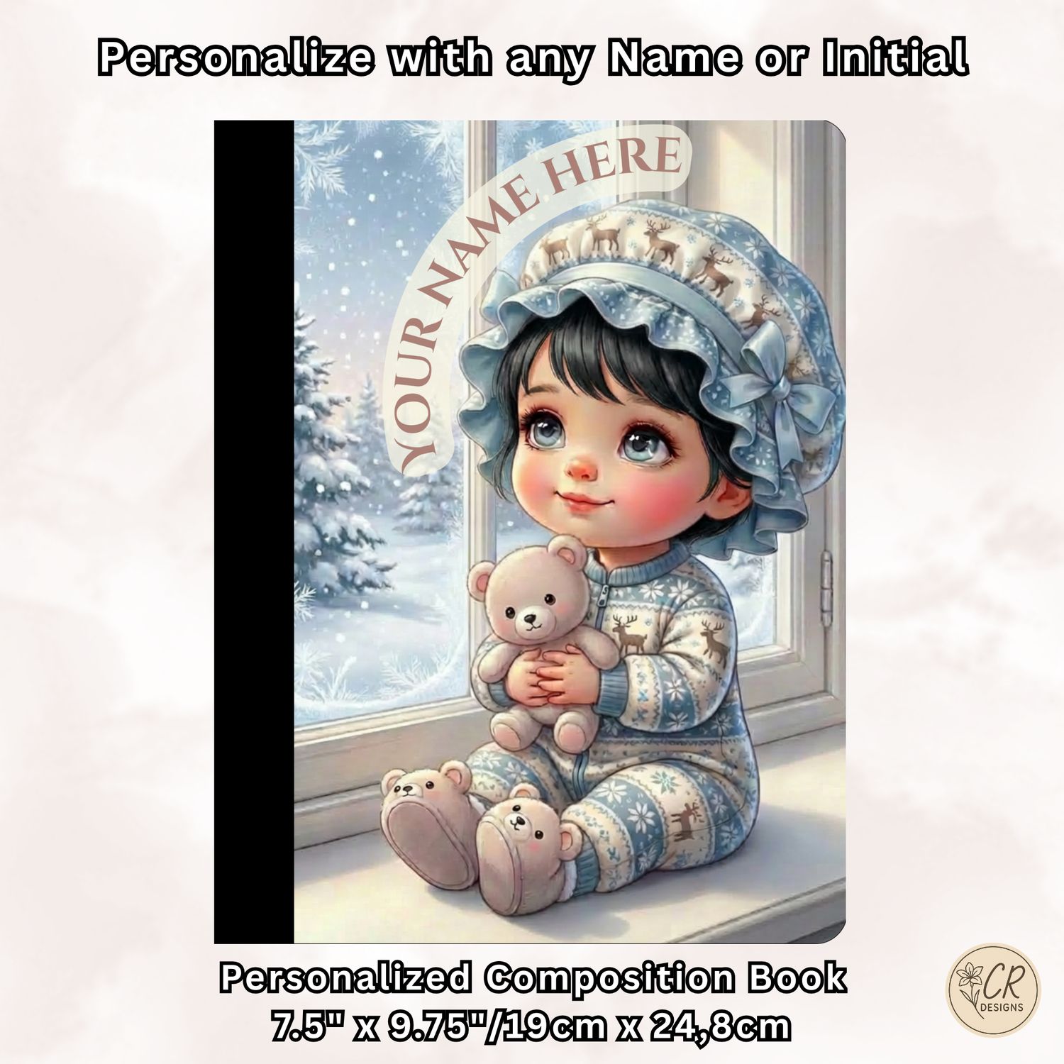 Snowflake Snuggle Baby Composition Notebook