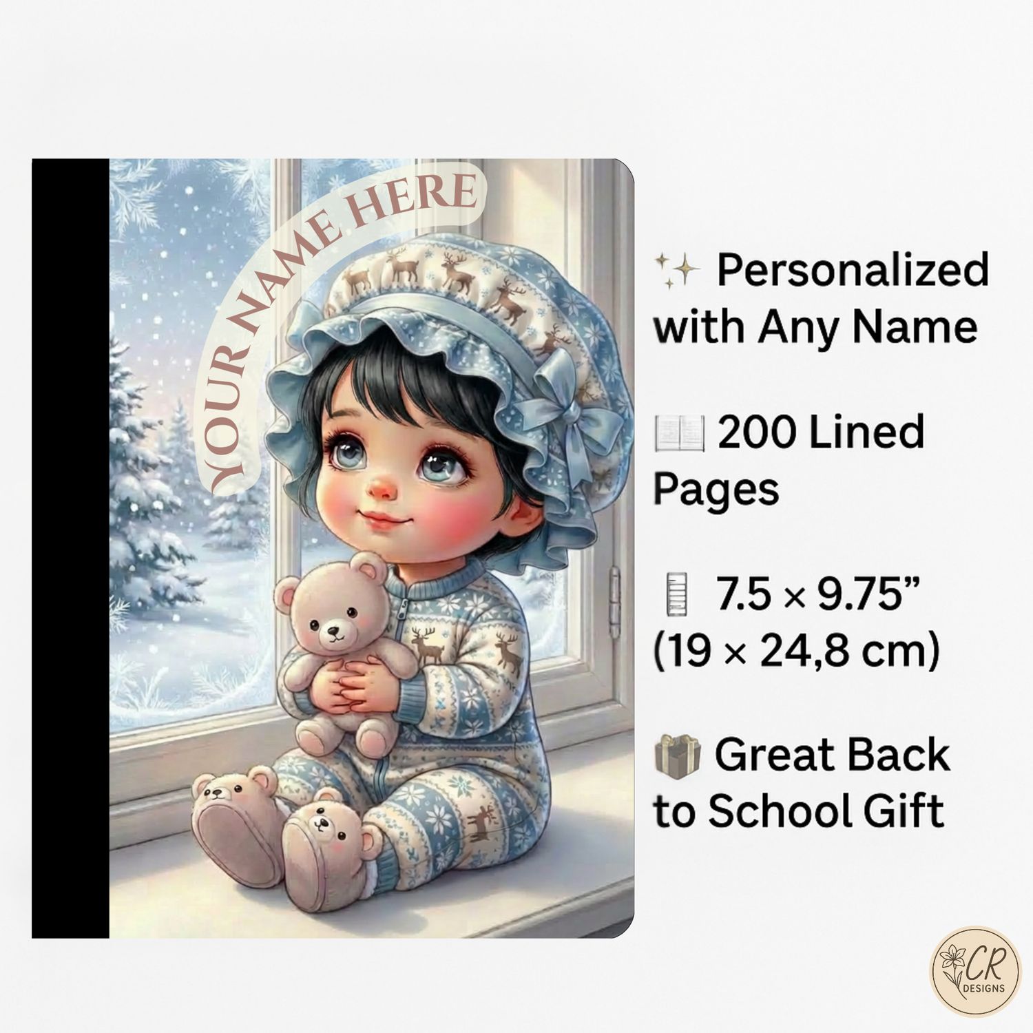 Snowflake Snuggle Baby Composition Notebook