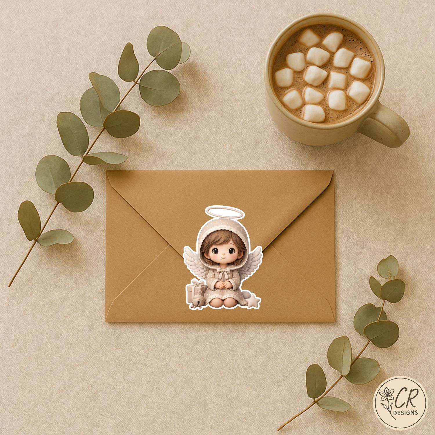 Celestial Grace Collection | Angel Vinyl Sticker Set