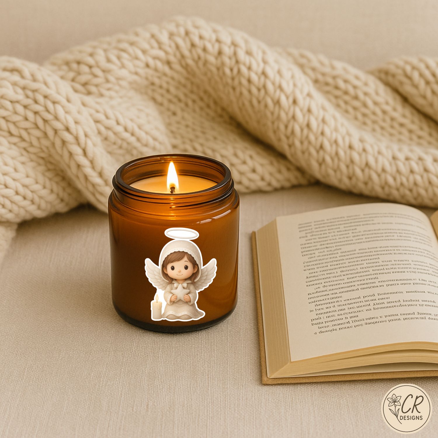 Celestial Grace Collection | Angel Vinyl Sticker Set