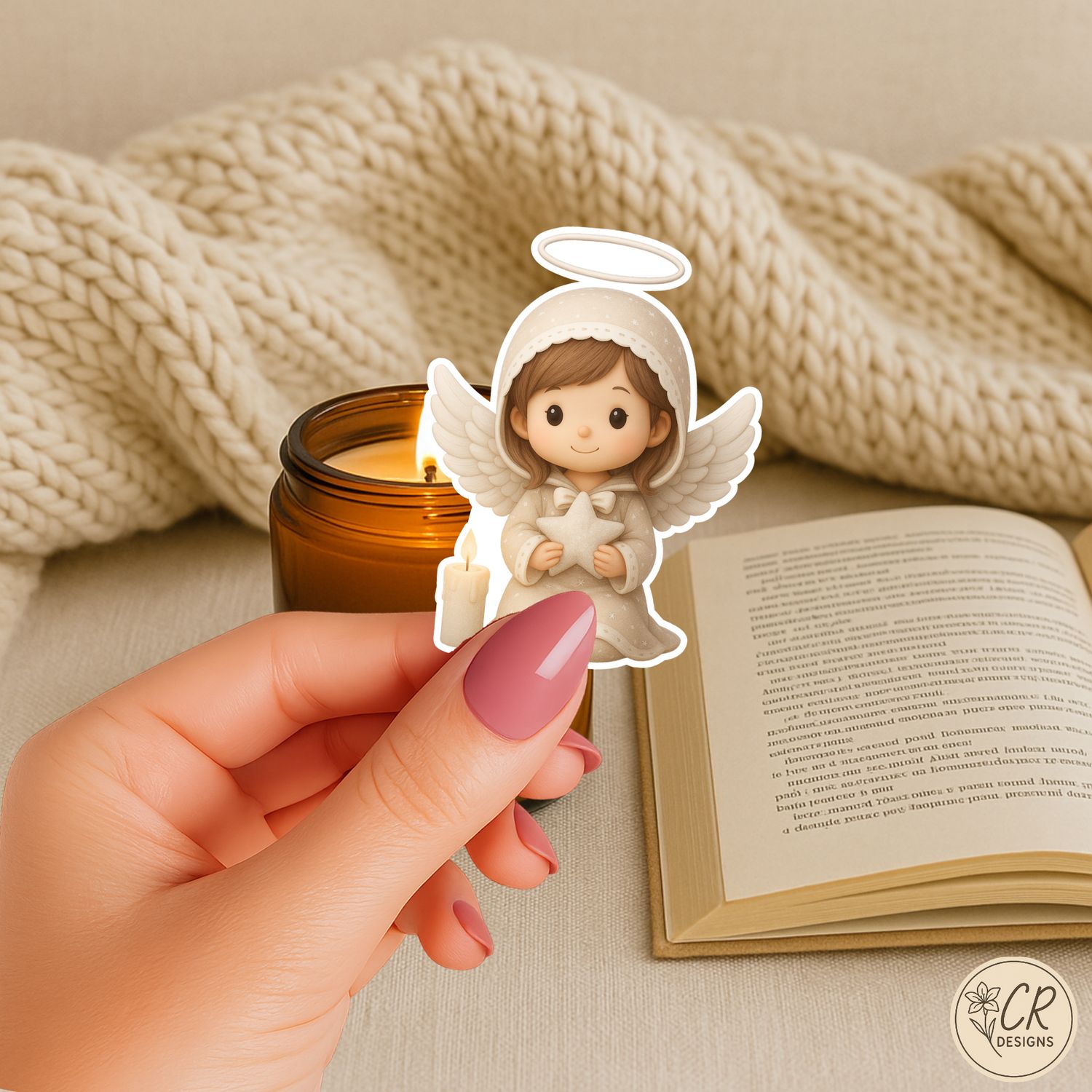 Celestial Grace Collection | Angel Vinyl Sticker Set