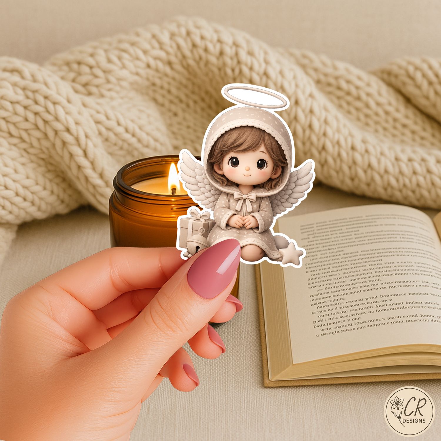 Celestial Grace Collection | Angel Vinyl Sticker Set