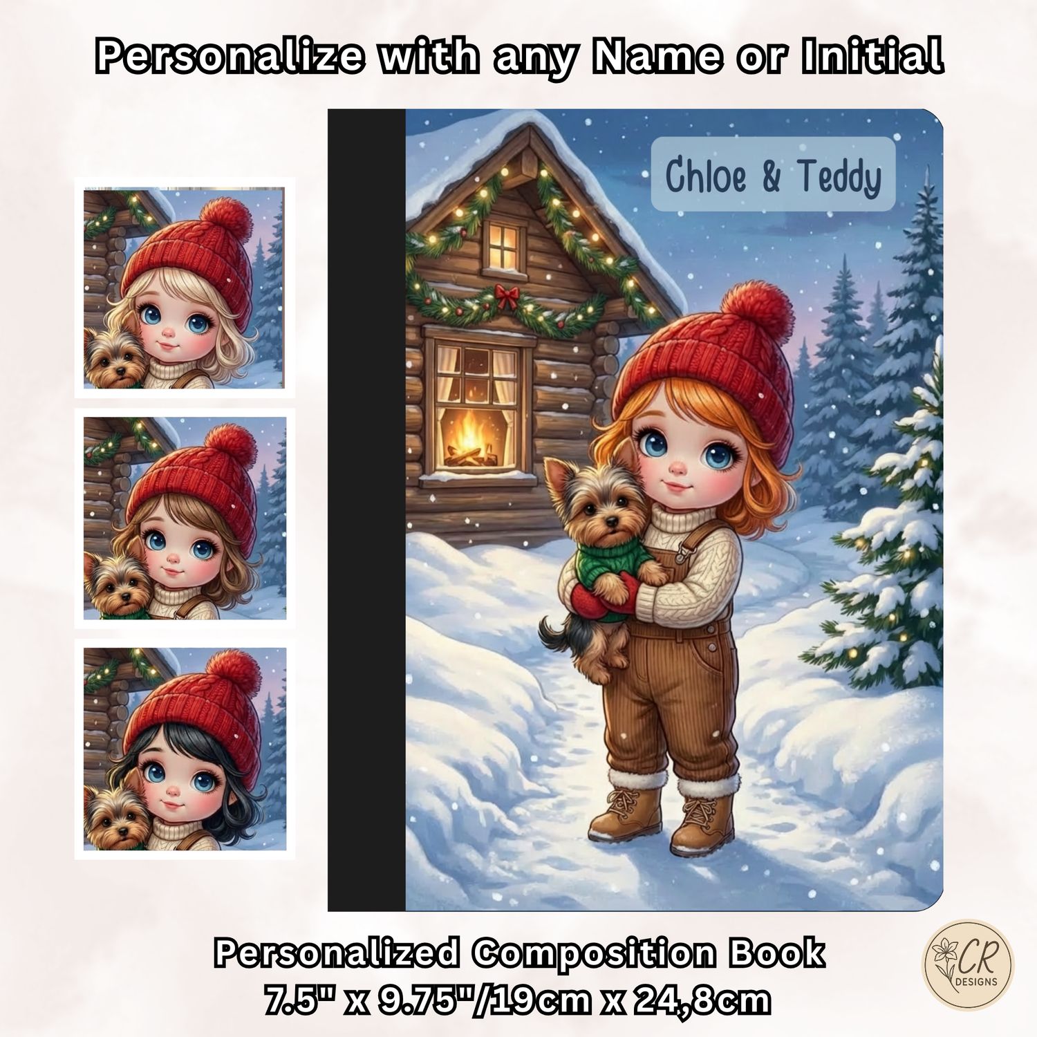 Snowy Winter Pals Composition Notebook