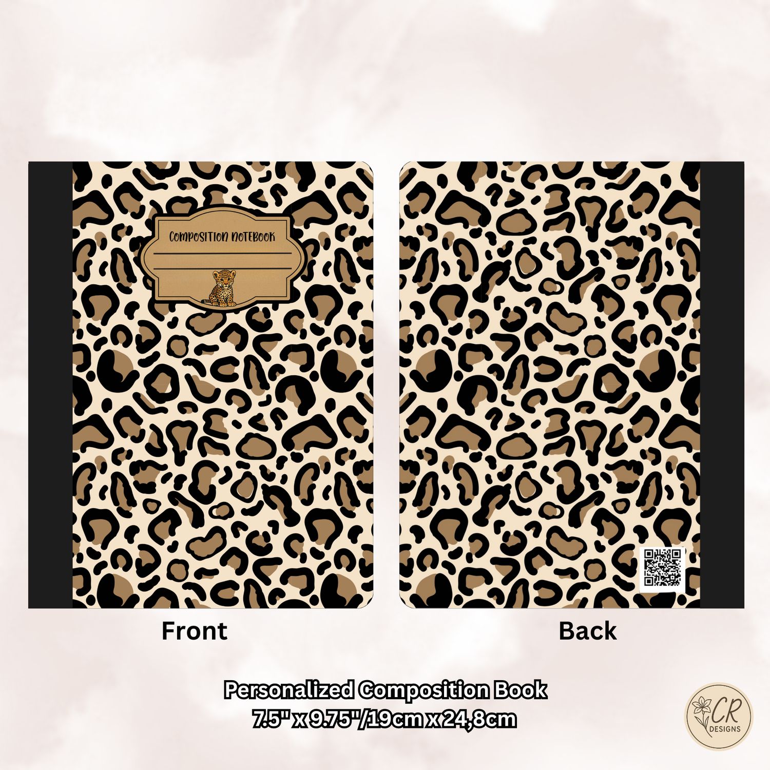 Leopard Print Composition Notebook