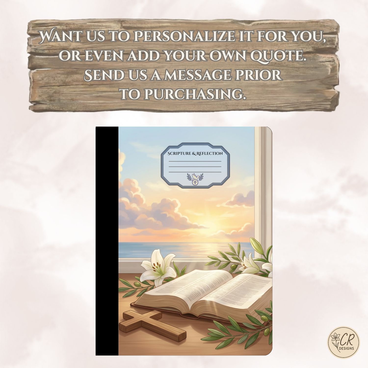 Scripture &amp; Reflection Religious Composition Notebook