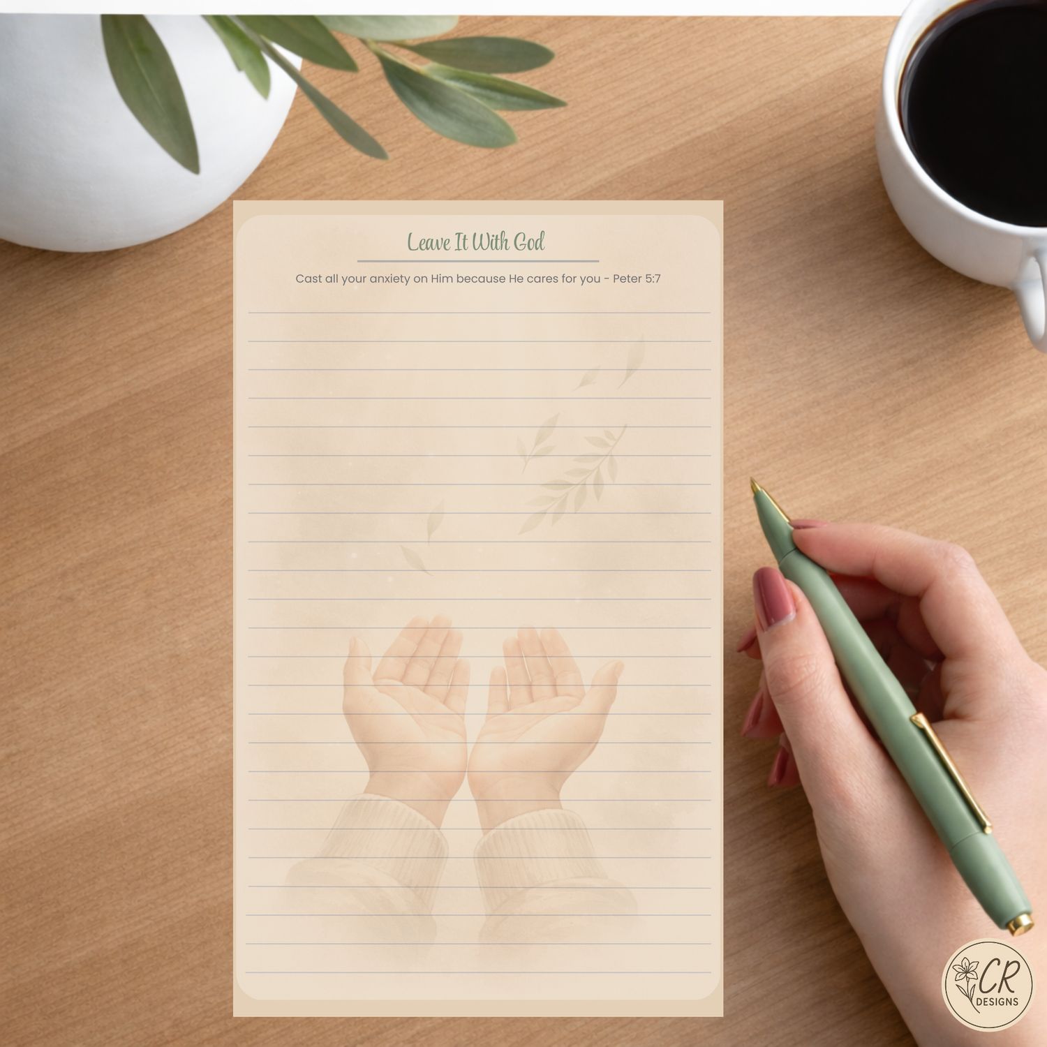 Leave It With God Catholic Notepad