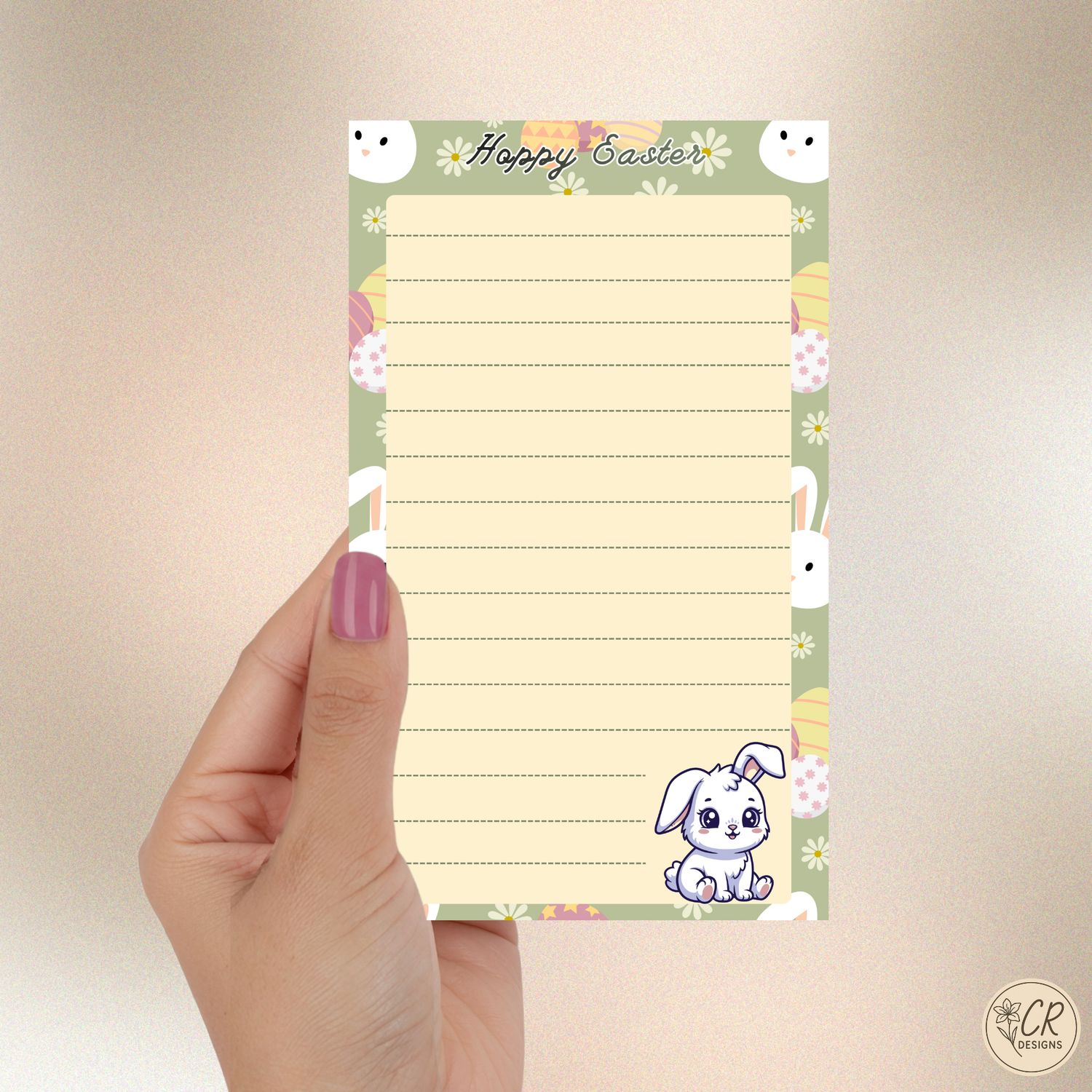 Easter Bunny Notepad