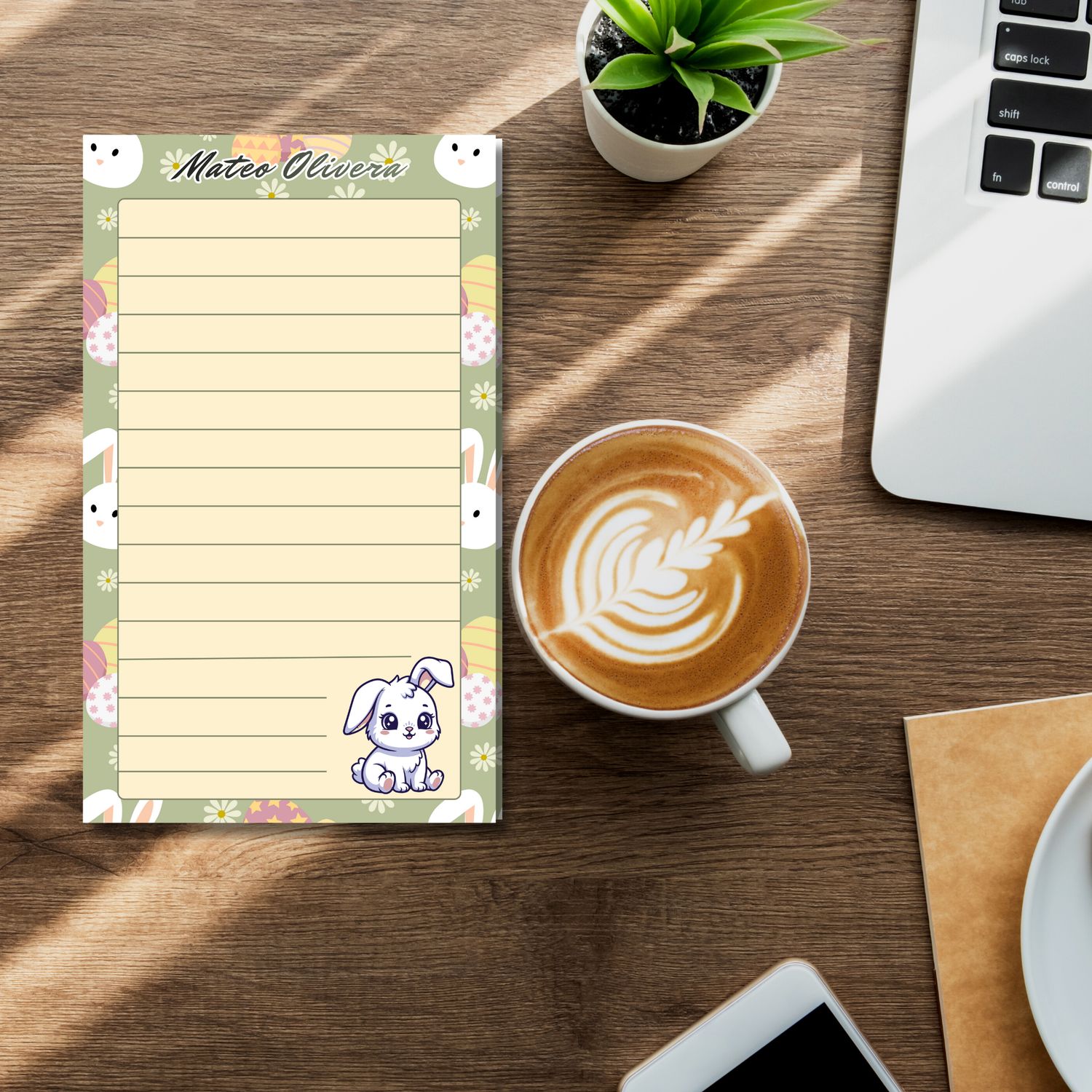 Easter Bunny Notepad
