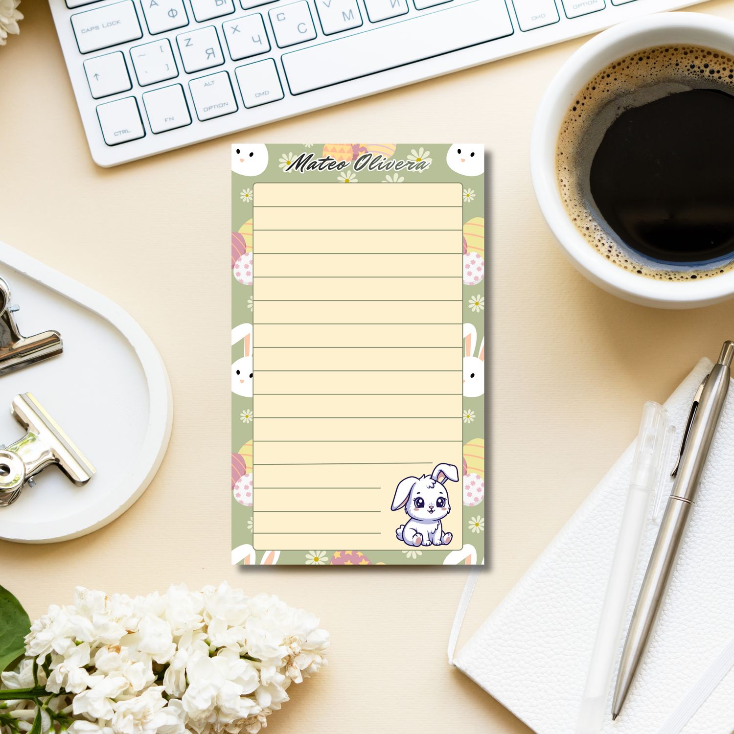 Easter Bunny Notepad