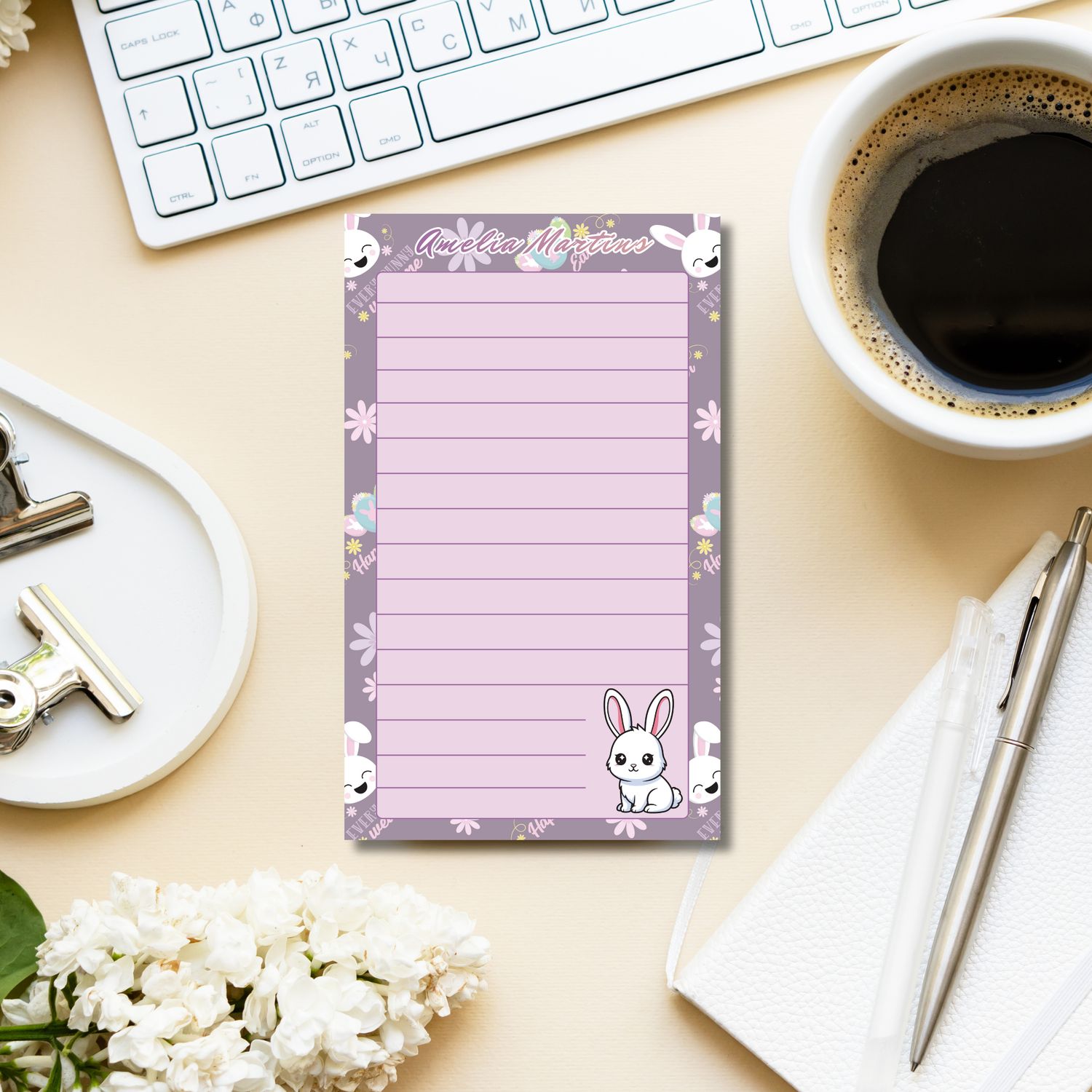 Easter Bunny Notepad