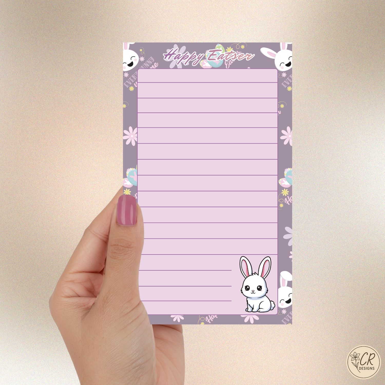 Easter Bunny Notepad