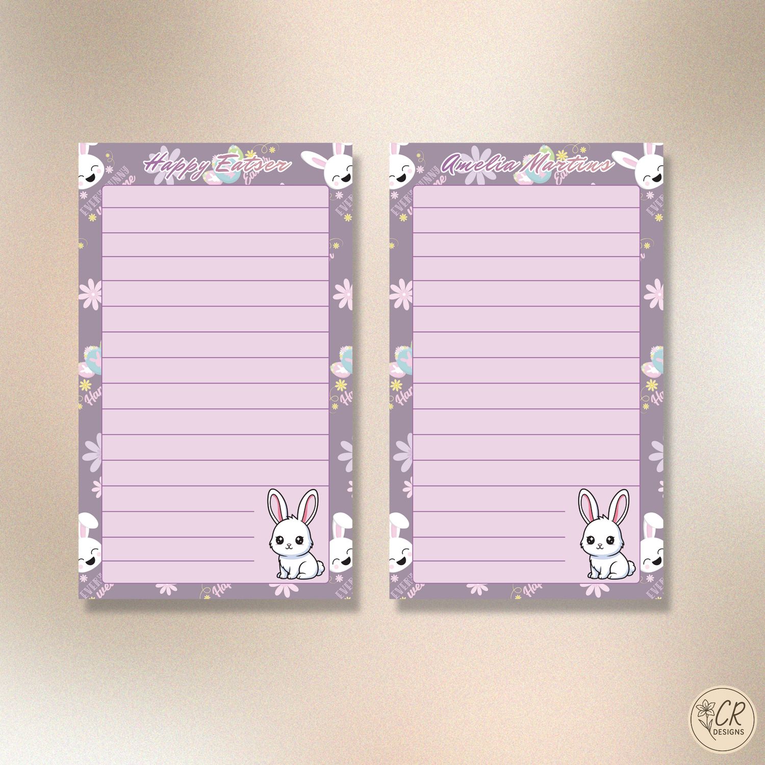 Easter Bunny Notepad