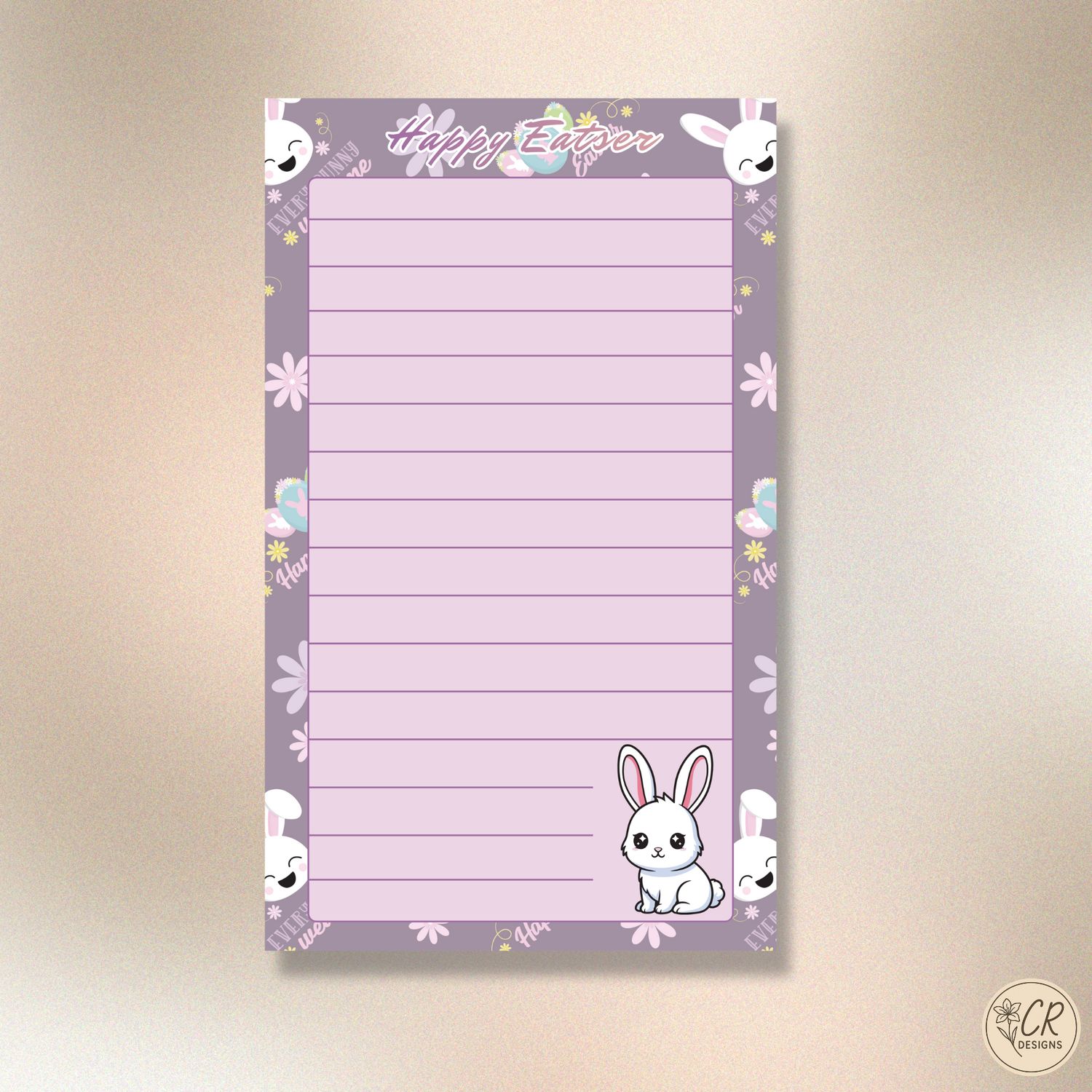 Easter Bunny Notepad