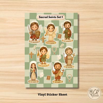 Sacred Saint Sticker Sheet (set 1)