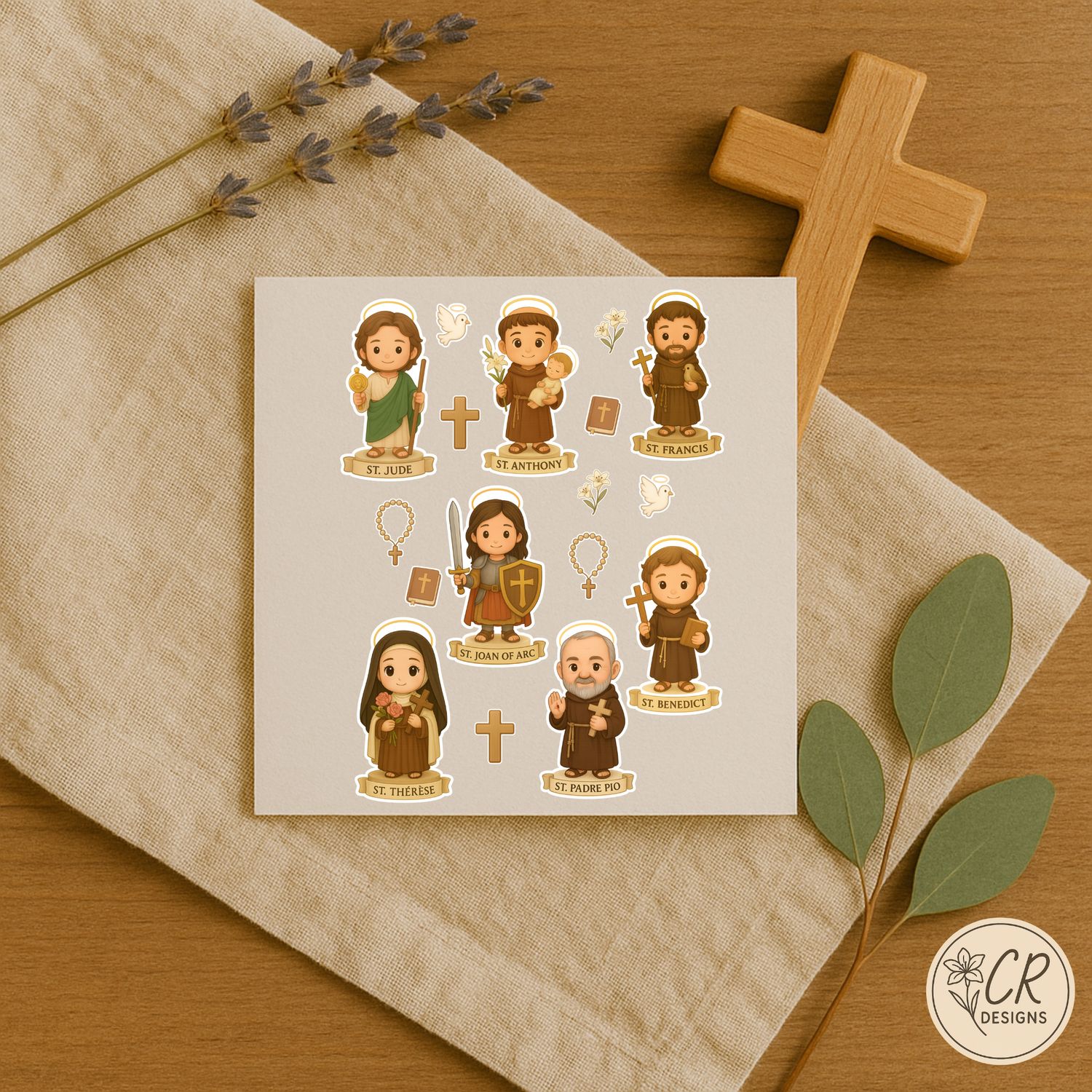 Sacred Saint Sticker Sheet (set 2)