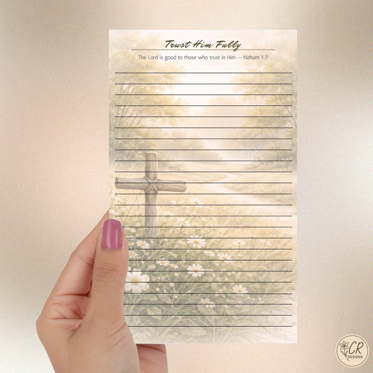 Trust Him Fully Notepad