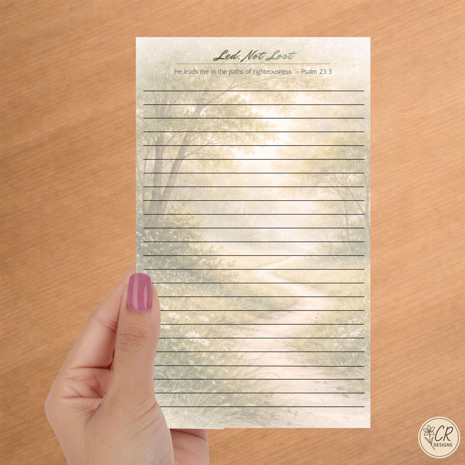 Safe in His arms Notepad