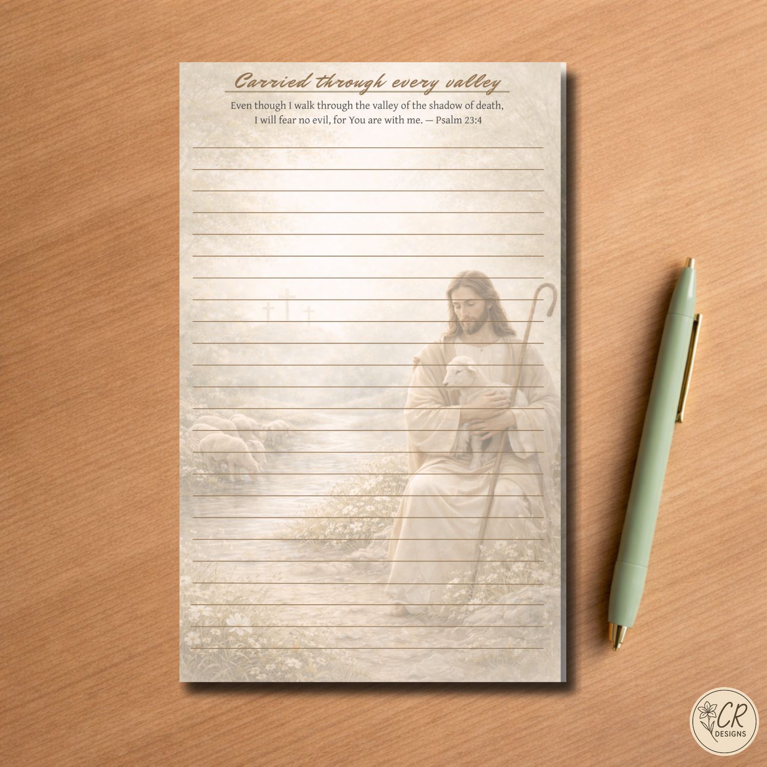 Carried through every valley Notepad