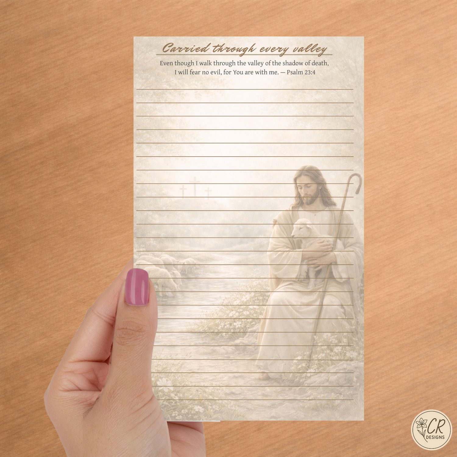 Carried through every valley Notepad