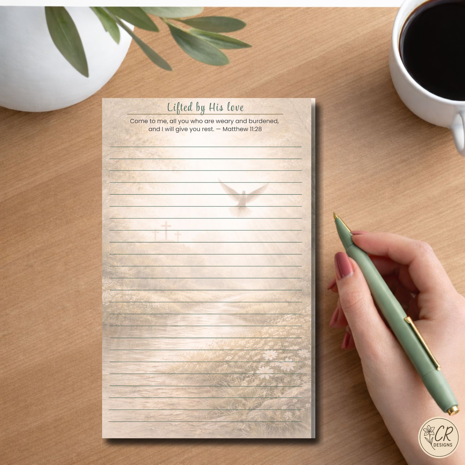 Lifted by His Love Notepad