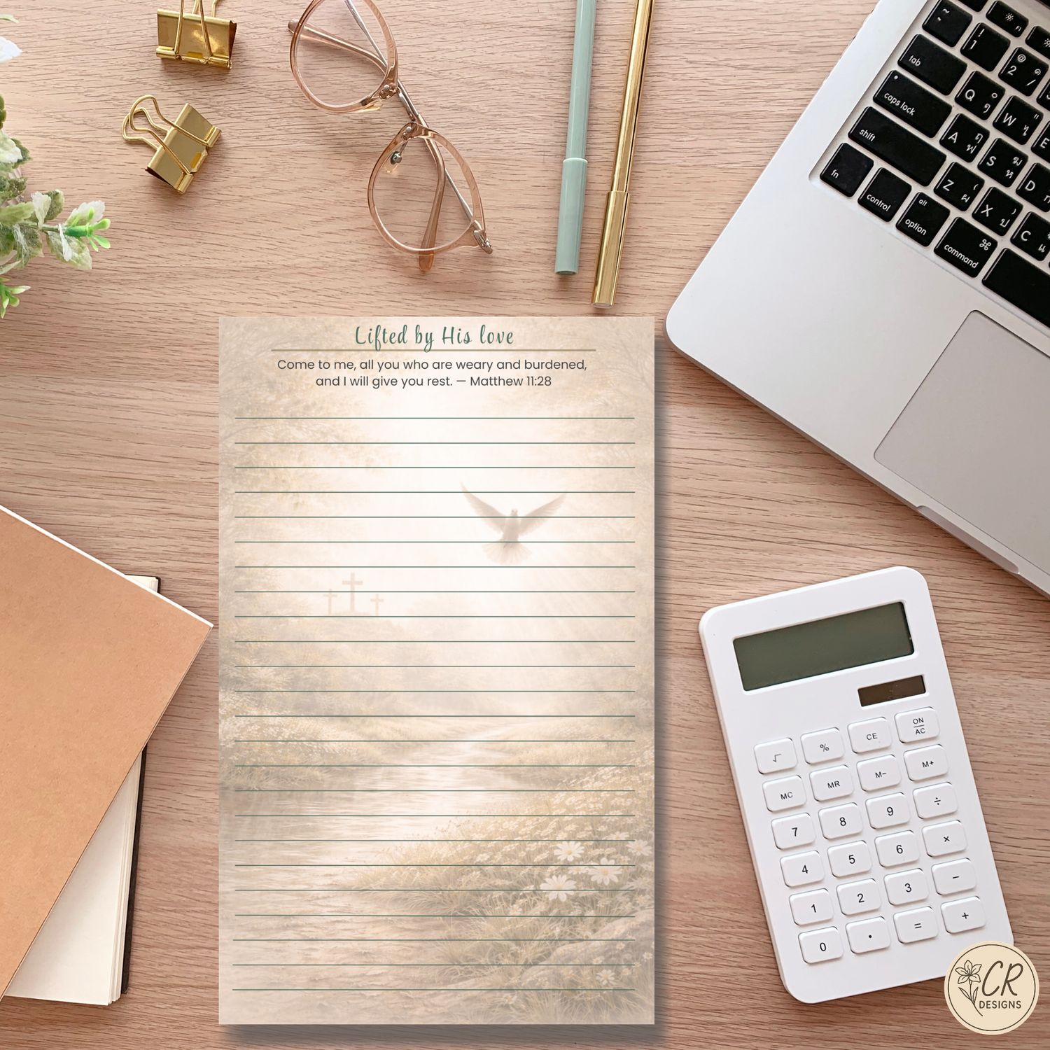 Lifted by His Love Notepad