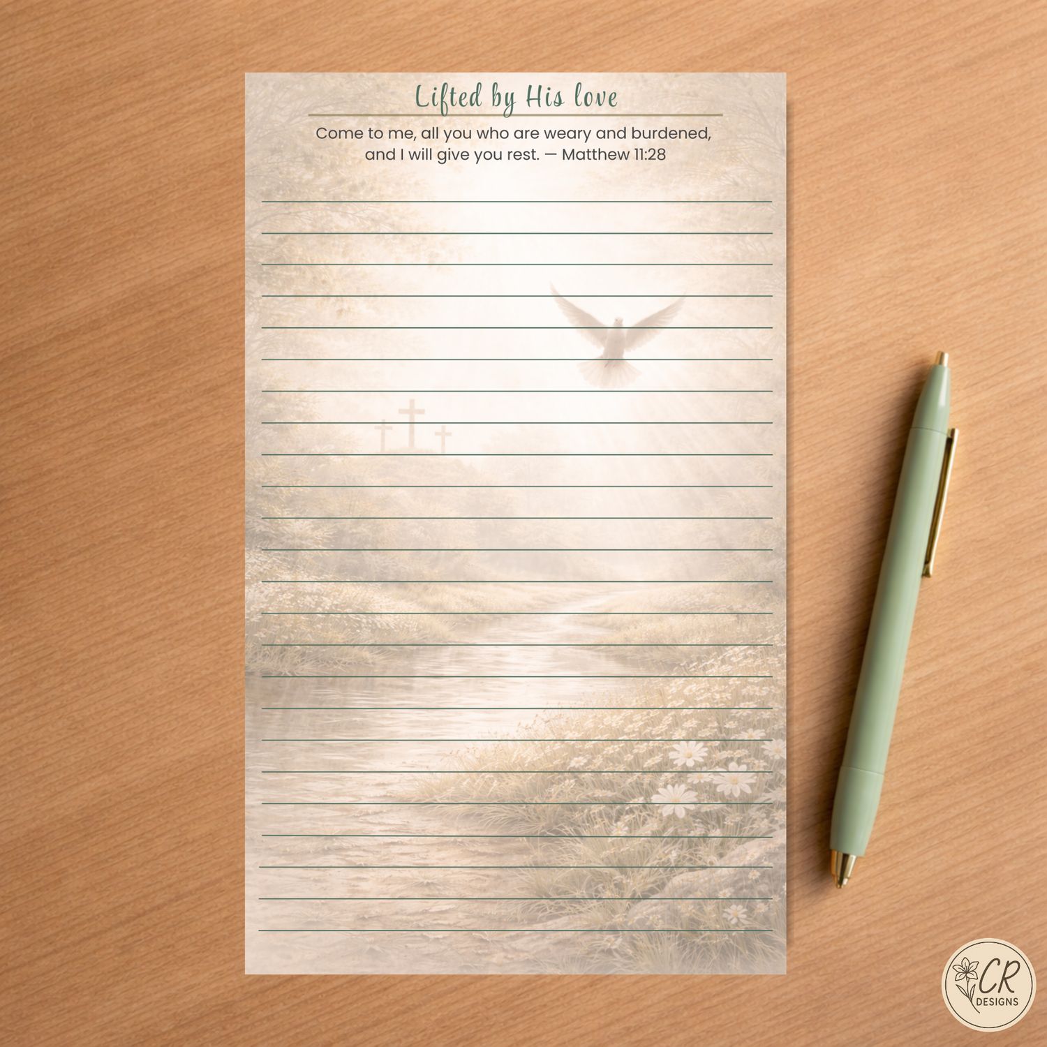 Lifted by His Love Notepad