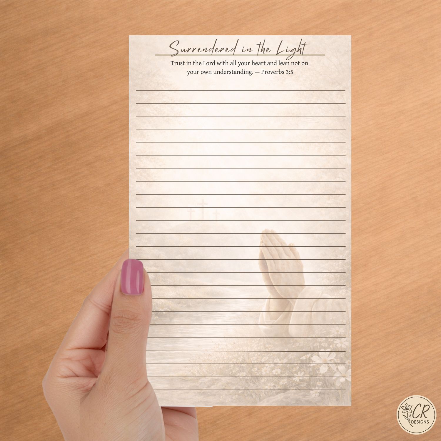 Surrendered in the Light Notepad