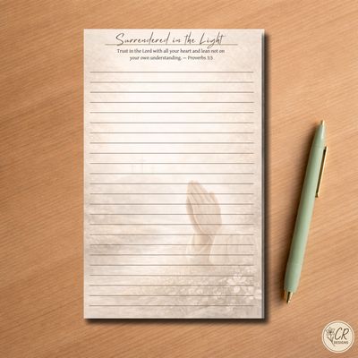 Surrendered in the Light Notepad