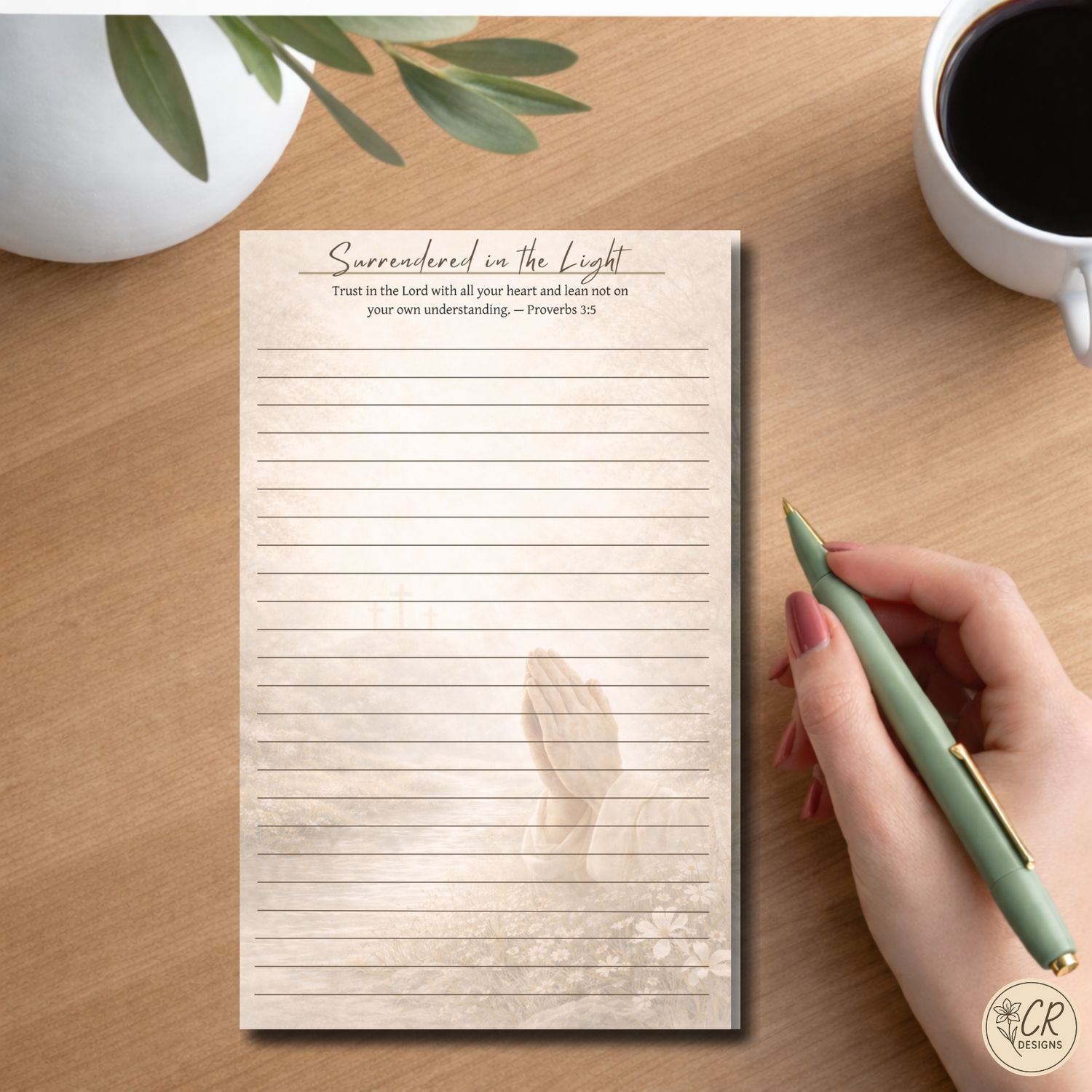 Surrendered in the Light Notepad