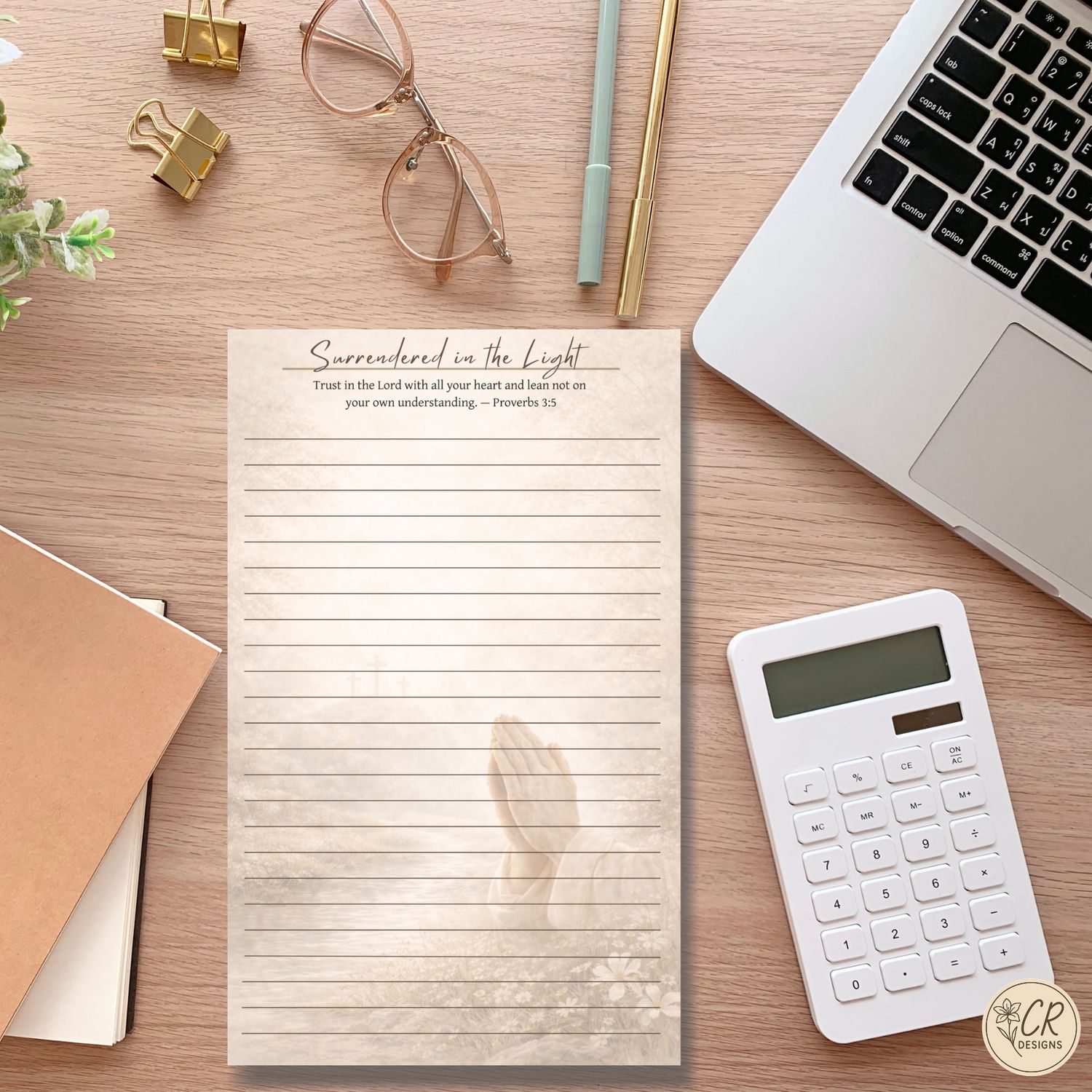 Surrendered in the Light Notepad