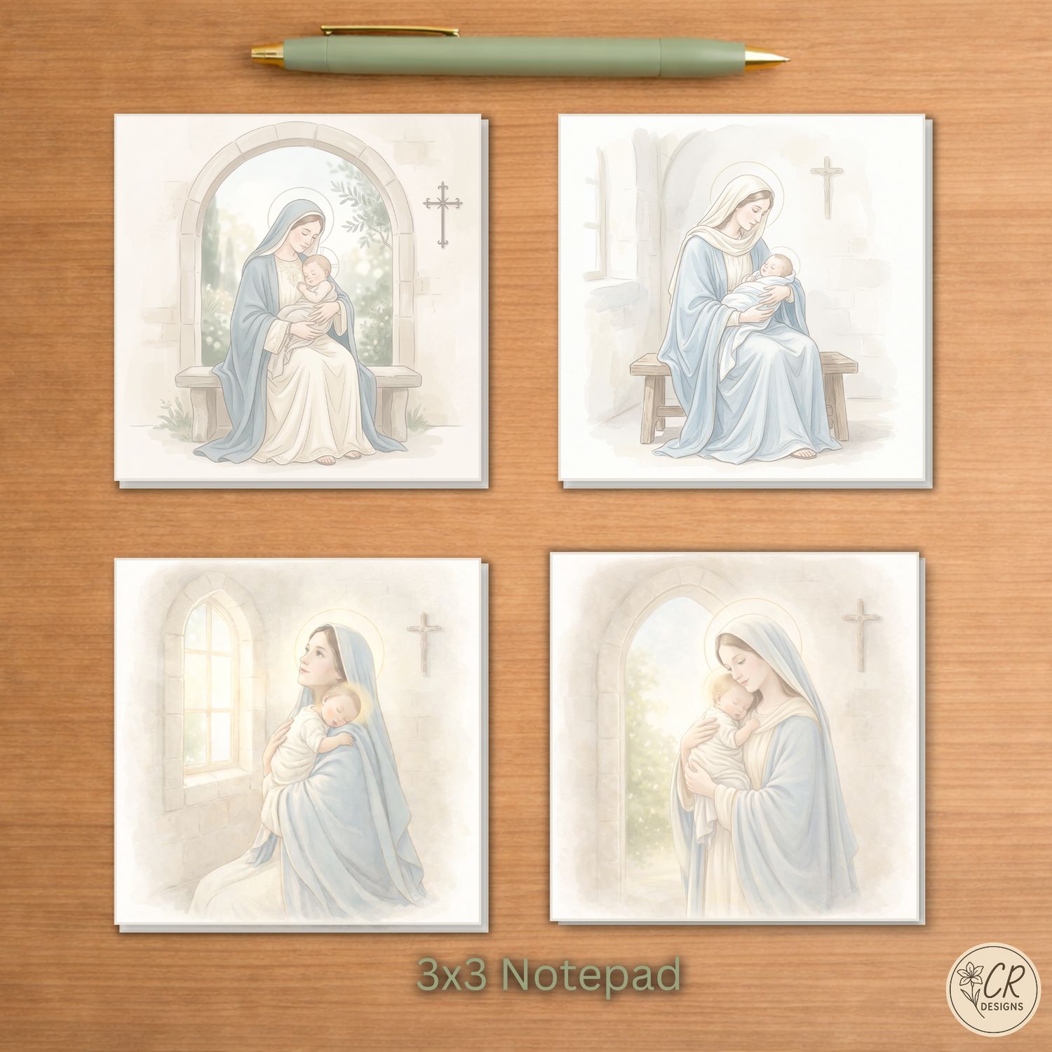 Madonna &amp; Child Notepad 3x3