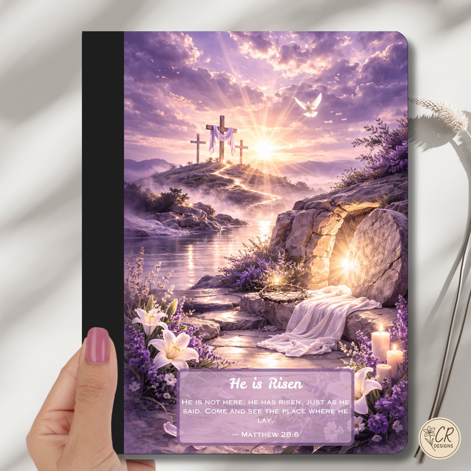 He Is Risen Christian Composition Notebook Lined Journal