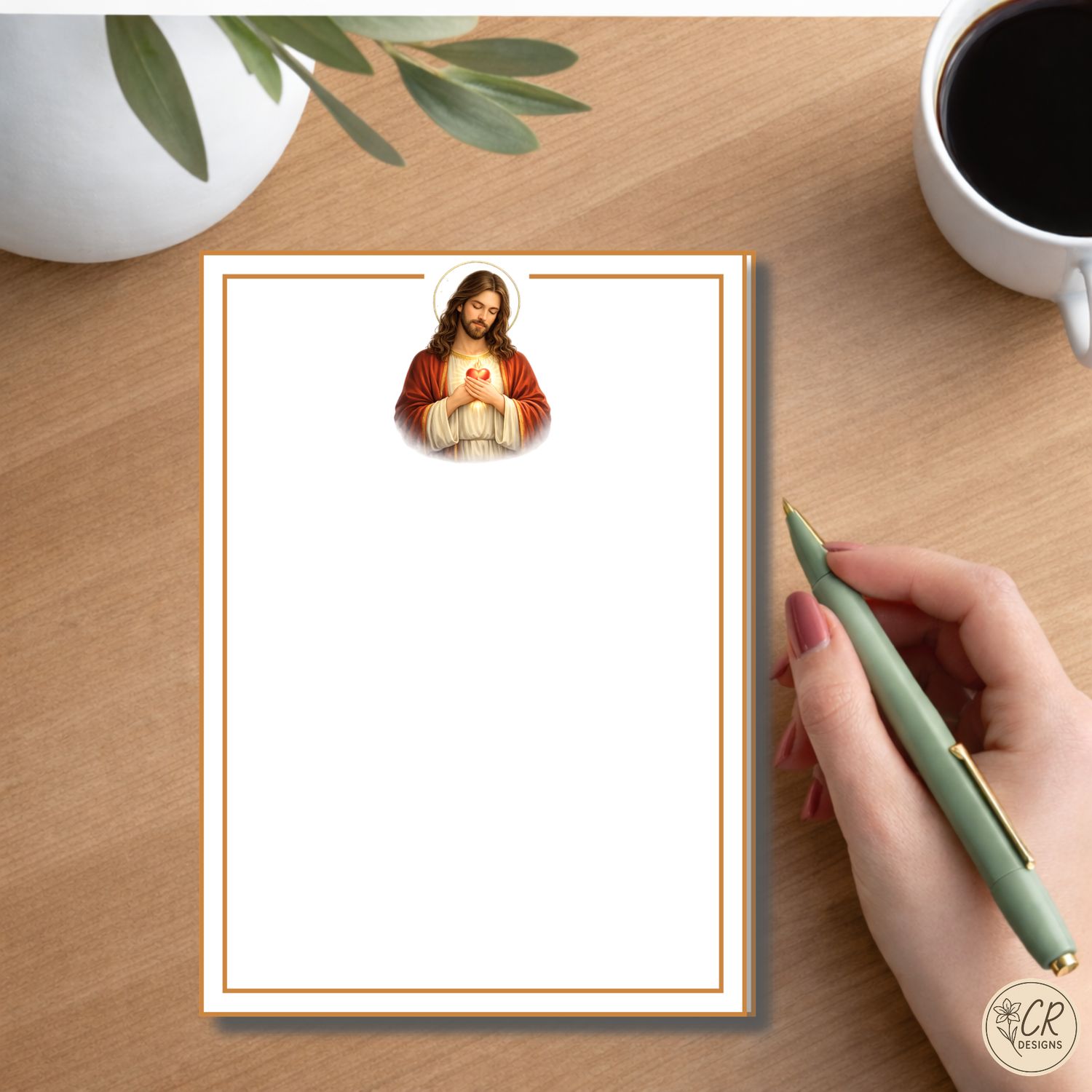 Sacred Heart of Grace Notepad 5x7