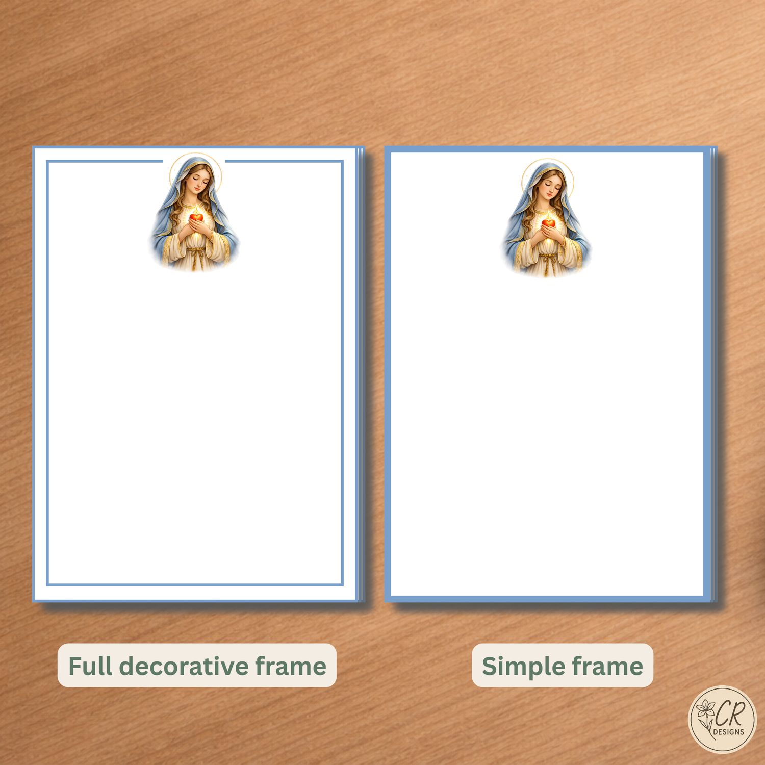 Sacred Heart of Grace Notepad 5x7