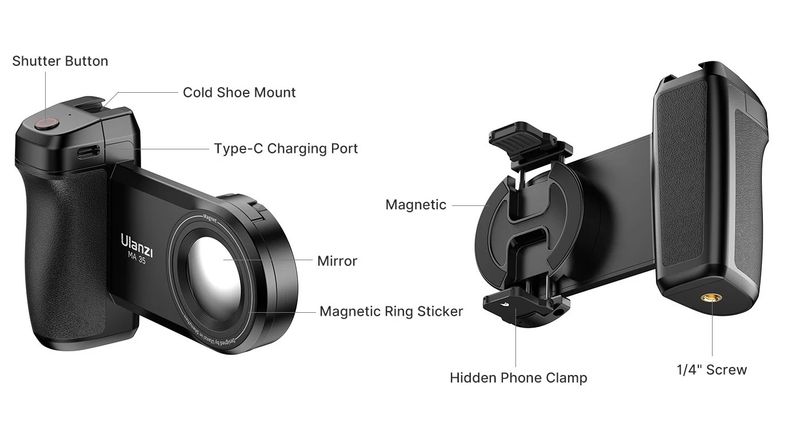 Ulanzi MA35 MagSafe Bluetooth Smartphone Camera Shutter and Grip