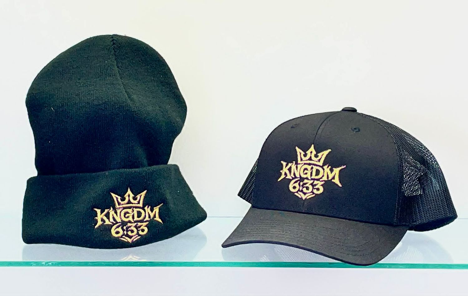 EMBROIDERED BALL CAPS AND BEANIES