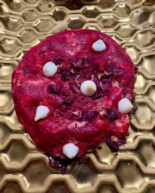 Rose Petal White Chocolate Chip Cookie