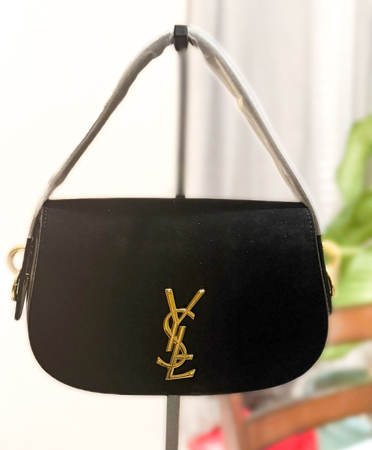 Saint Lauren Suede Satchel