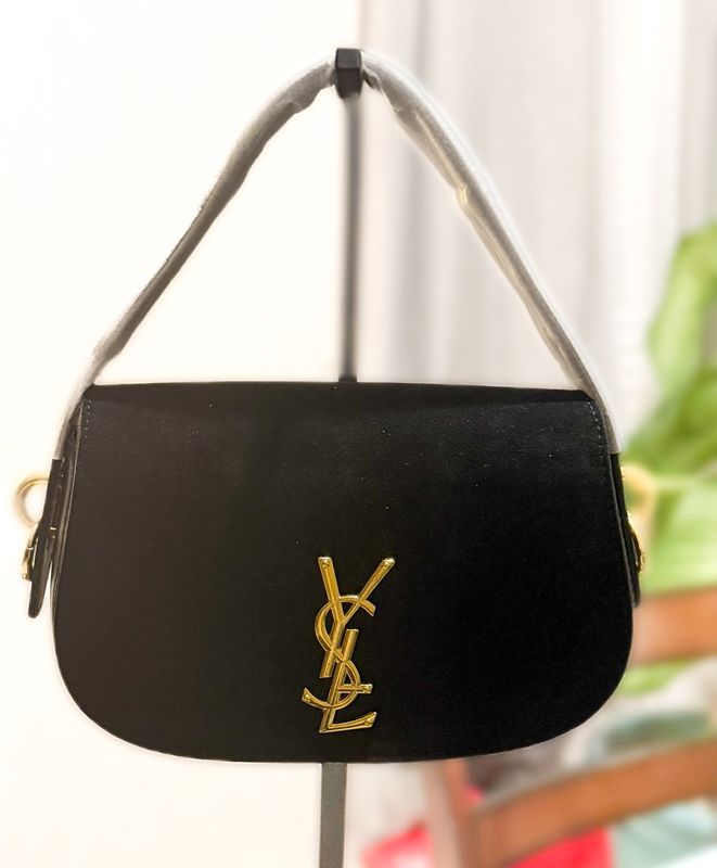 Saint Lauren Suede Satchel