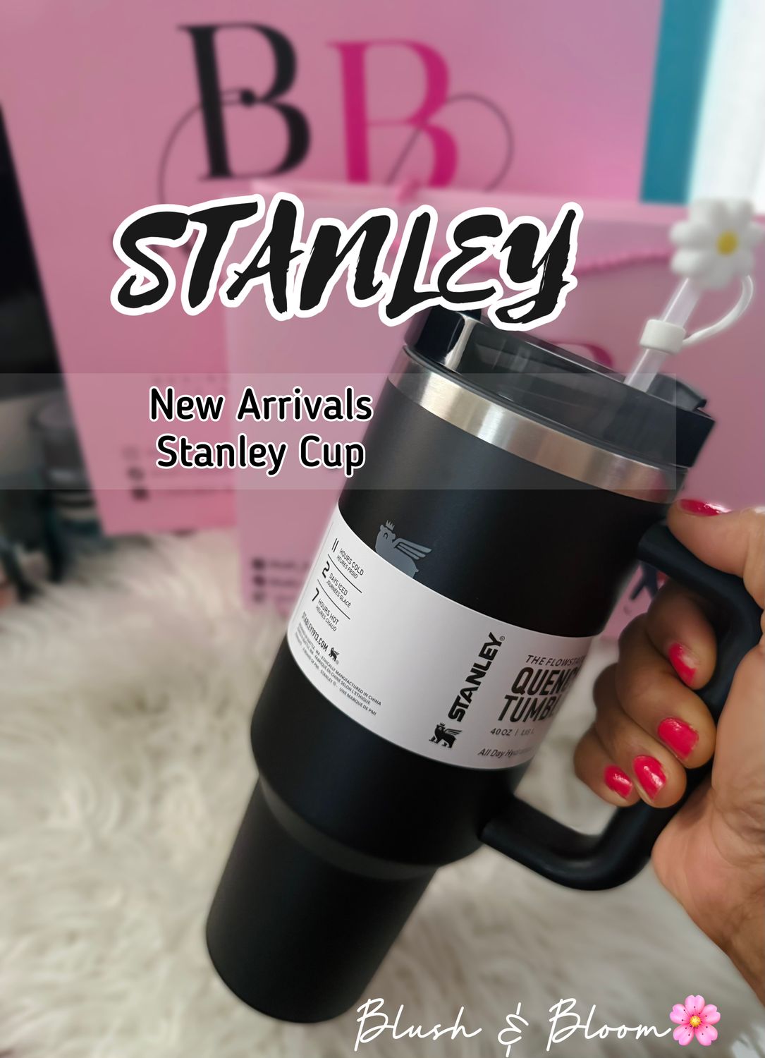 Stanley Quencher H2.0 Tumbler with Handle and Straw 40 onz