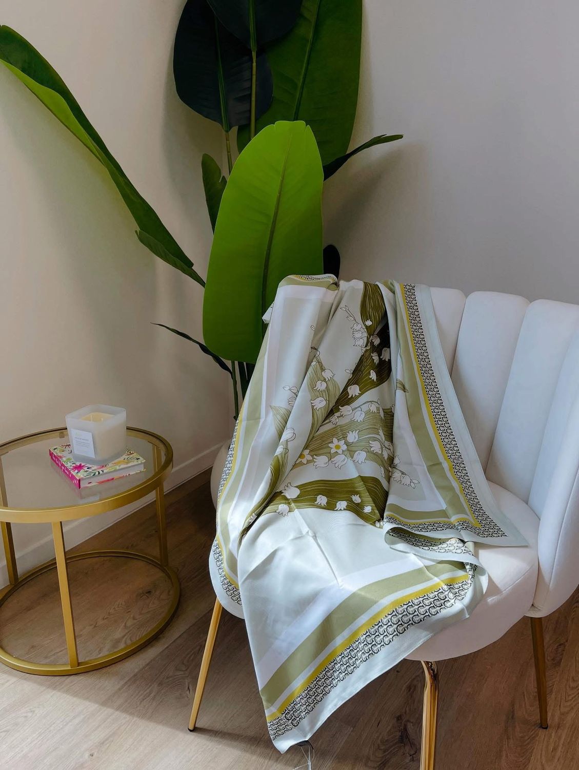 Floral Sage Pond Scarf