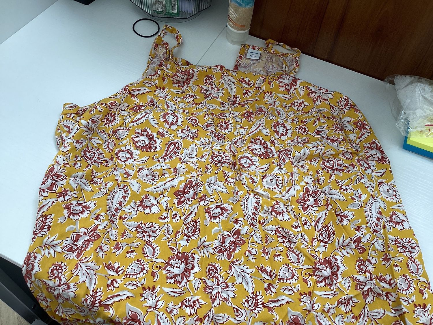 Old navy yellow floral blouse