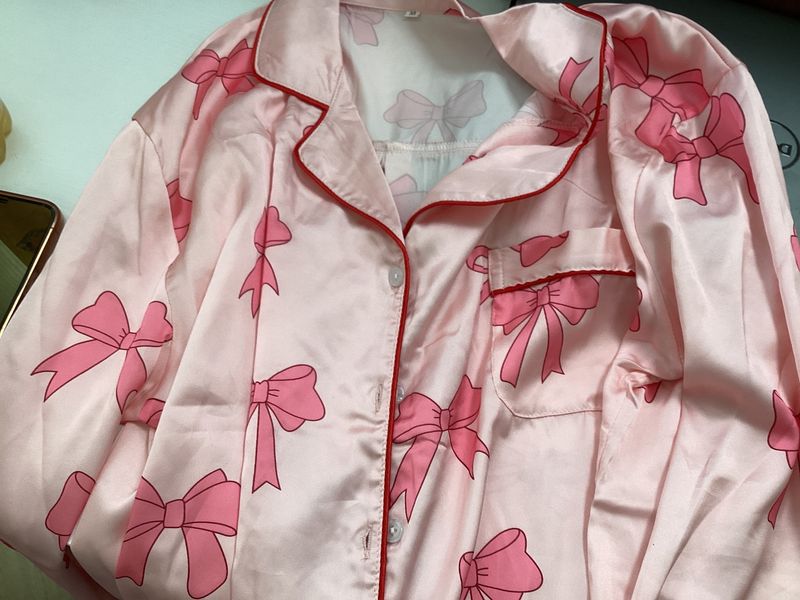 Pink bow pjs