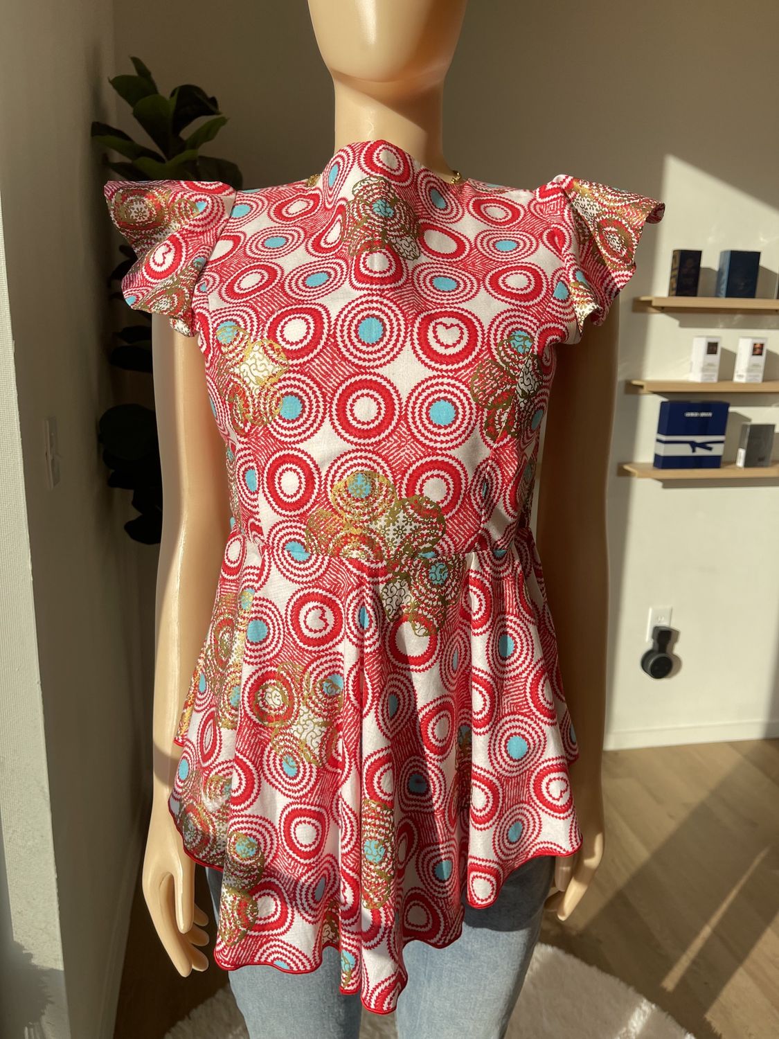 Top short sleeve  peplum top