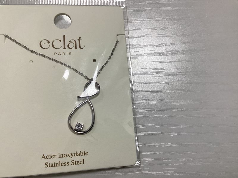 Infinity silver necklace