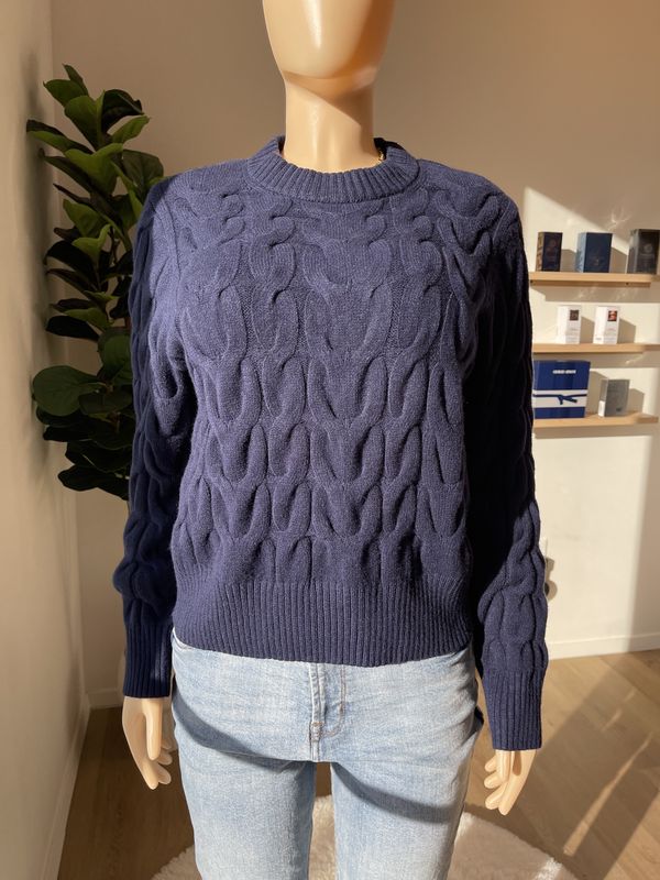 Navyblue knit long sleeve